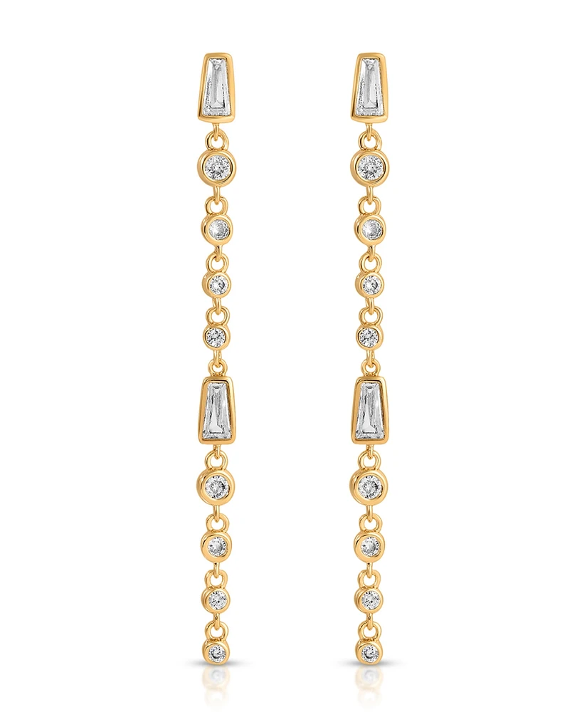 Ettika Crystal Linear Earrings