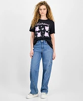 Grayson Threads, The Label Juniors' Kuromi Bow Graphic T-Shirt
