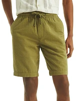 Nautica Men's Seersucker Drawstring 9-1/2" Shorts