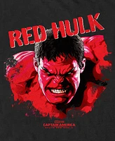 Marvel Men's Red Hulk Bust Short Sleeve T-Shirt