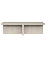 Hudson & Canal 54" Elna Wide Rectangular Coffee Table