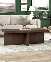 Hudson & Canal 44" Elna Wide Rectangular Coffee Table