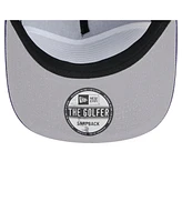 New Era Men's Purple Phoenix Suns Oversized Puff Print Logo Golfer Snapback Hat