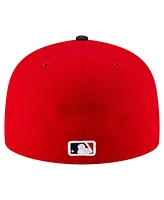 New Era Men's Red/Black Cleveland Guardians Authentic Collection On Field 59FIFTY Fitted Hat