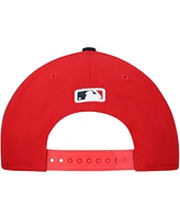 New Era Men's Red/Black Cleveland Guardians Replica 9FORTY Adjustable Hat