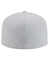 New Era Men's Gray Detroit Lions Color Pack 59FIFTY Fitted Hat