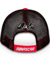 Jr Motorsports Official Team Apparel Men's Red/Black Dale Earnhardt Jr. Budweiser Big 8 Adjustable Hat
