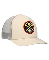 Mitchell & Ness Men's Cream Denver Nuggets Trucker Adjustable Hat