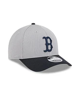 New Era Men's Gray/Navy Boston Red Sox 2025 Batting Practice 9FORTY M-Crown Adjustable Hat