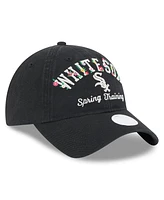 New Era Women's Black Chicago White Sox 2025 Spring Training Floral 9TWENTY Adjustable Hat