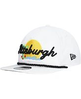 New Era Men's White Pittsburgh Pirates Paradise Golfer Adjustable Hat