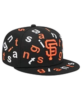 New Era Men's Black San Francisco Giants Team Confetti 59FIFTY Fitted Hat