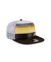New Era Men's Brown San Diego Padres Team Horizon 9FIFTY A-Frame Trucker Snapback Hat