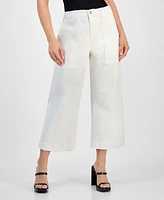 Liverpool Los Angeles Petite Stride High-Rise Wide-Leg Crop Jeans