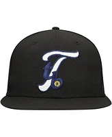 New Era Men's Black Tampa Bay Rays Duo Logo 2.0 59FIFTY Fitted Hat