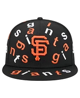 New Era Men's Black San Francisco Giants Team Confetti 59FIFTY Fitted Hat