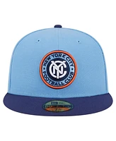 New Era Men's Blue York City Fc 2025 Kickoff 59FIFTY Fitted Hat