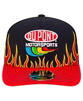 New Era Men's Black/Scarlet Jeff Gordon DuPont Flames 9SEVENTY Stretch-snap Hat