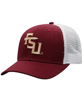 Top of the World Men's Garnet/White Florida State Seminoles Victory Baseline Trucker Adjustable Hat