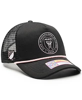 Fan Ink Men's and Women's Black Inter Miami Cf Atmosphere Adjustable Trucker Hat