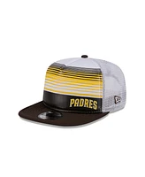 New Era Men's Brown San Diego Padres Team Horizon 9FIFTY A-Frame Trucker Snapback Hat