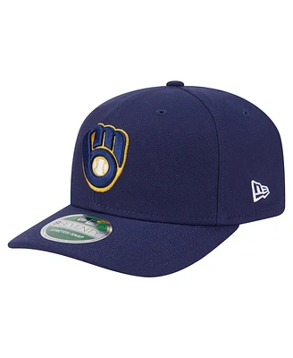 New Era Men's Navy Milwaukee Brewers Player Replica 9SEVENTY Adjustable Hat