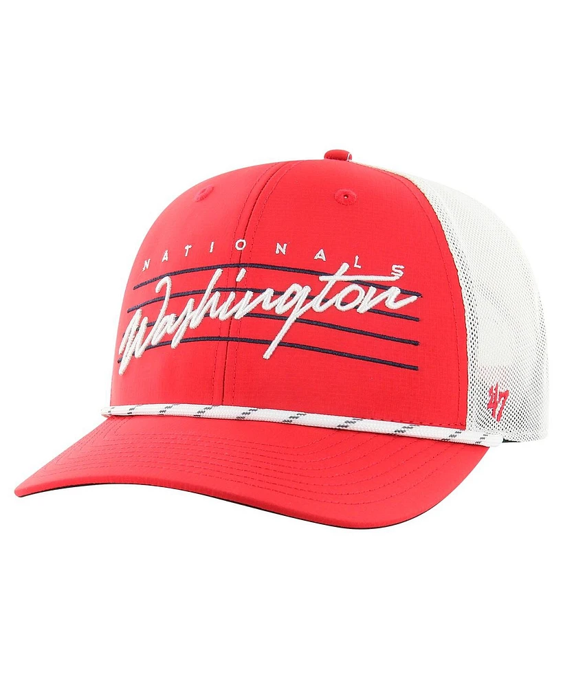 '47 Brand Men's Red Washington Nationals Downburst Trucker Adjustable Hat