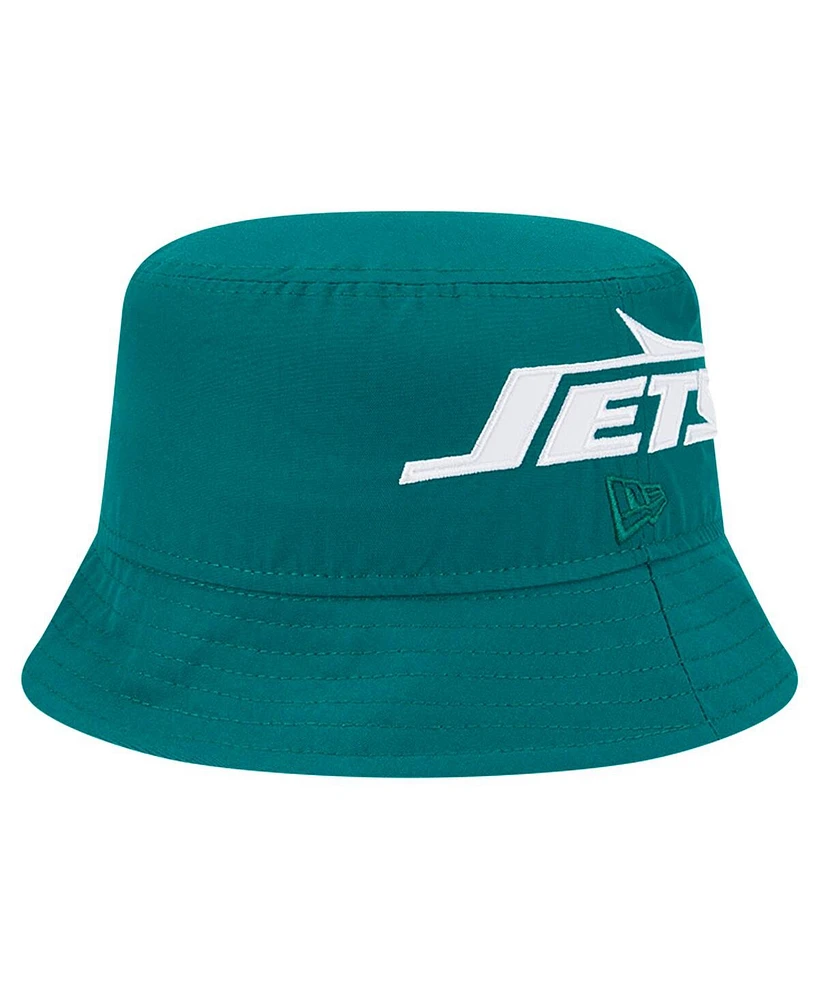 New Era Men's Green York Jets Helmet Bucket Hat