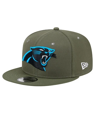 New Era Men's Olive Carolina Panthers Main 9FIFTY Snapback Hat