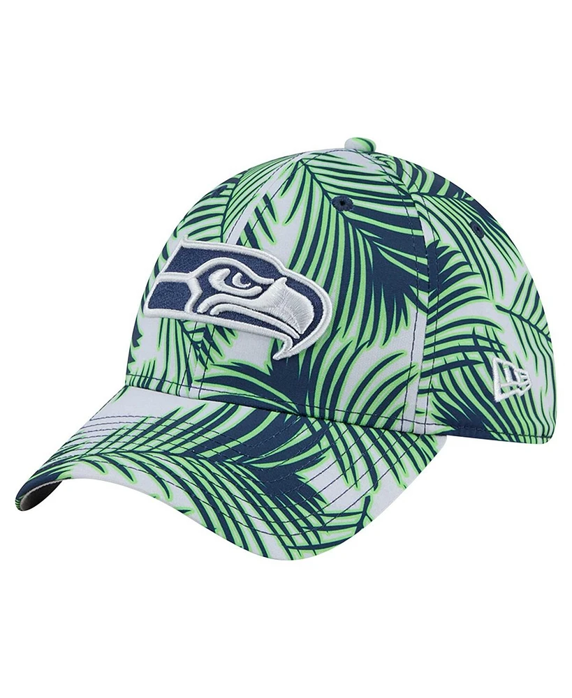 New Era Men's Gray Seattle Seahawks Palms 39THIRTY Flex Hat