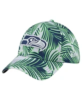 New Era Men's Gray Seattle Seahawks Palms 39THIRTY Flex Hat