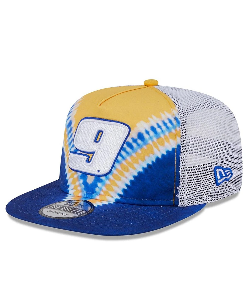 New Era Men's Blue Chase Elliott Golfer Tie-Dye Snapback Hat