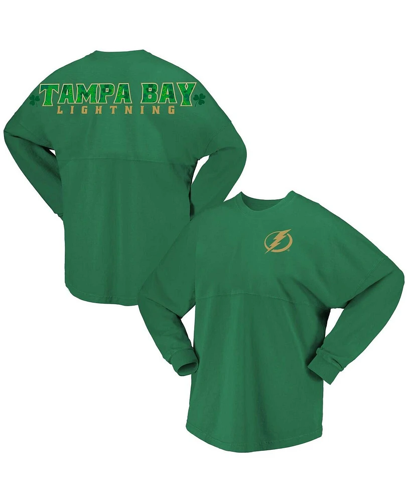 Fanatics Women's Kelly Green Tampa Bay Lightning St. Patrick's Day Spirit Jersey T-Shirt