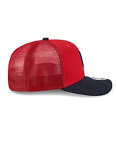New Era Men's Red/Navy Washington Nationals 2025 Batting Practice 9SEVENTY Stretch-Snap Trucker Hat