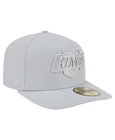 New Era Men's Gray Los Angeles Kings Color Pack A-Frame 59FIFTY Fitted Hat