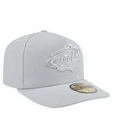 New Era Men's Gray Minnesota Wild Color Pack A-Frame 59FIFTY Fitted Hat