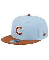 New Era Men's Light Blue Chicago Cubs Spring Color Two-Tone 9FIFTY Snapback Hat