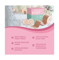 Risque Women's Breast Tape - Waterproof Sweat-Proof Boob Tape to help Contour and Lift - Beige
