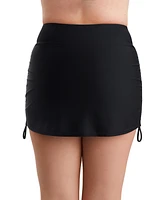 Shapesolver Sport By Mimi Flamingo Women's Shirred Adjustable Swim Skort