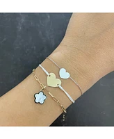 The Lovery Gold Heart Bolo Bracelet 14K Gold