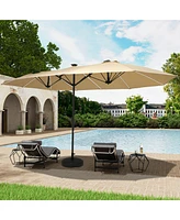 22 inches Patio Umbrella Base Hdpe Round Umbrella Base Round Outdoor Umbrella Stand