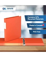 Premium Economy, Angle D Ring, Binder, 6 Pack (Orange