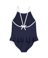 Polo Ralph Lauren Toddler and Little Girls Bear One-Piece Swimsuit