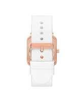 Skechers Women's Calabar Three-Hand, White Alloy Watch