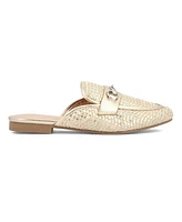 Mia Women's Desz Slip-On Woven Mules