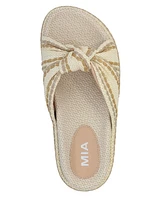 Mia Women's Giade Raffia Slip-On Sandals