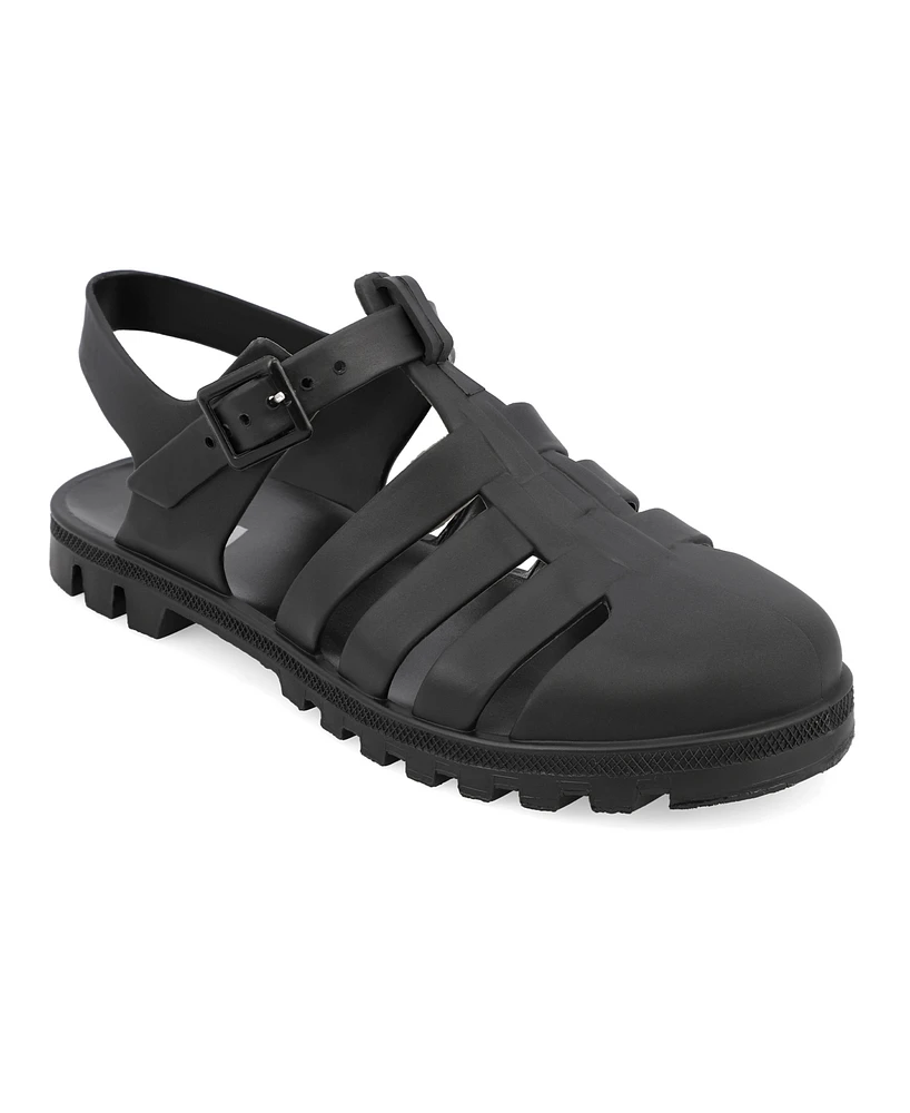 Mia Women's Jelly Fisherman Round Toe Sandals
