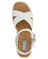 Mia Women's Nikky Round Toe Wedge Sandals
