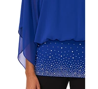 Msk Women's V-Neck Dolman-Sleeve Top