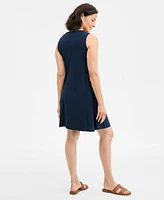 Style & Co Women's Printed Sleeveless Flip-Flop Dress
